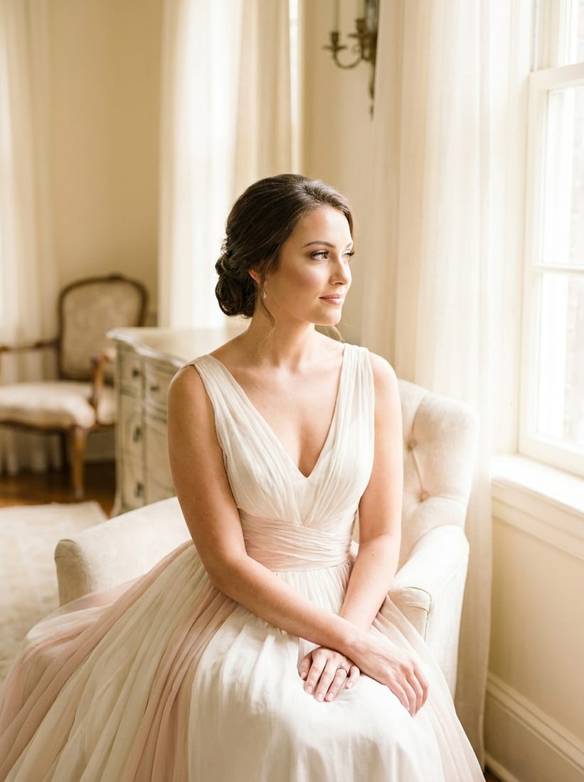 Timeless soft-glam bridal makeup